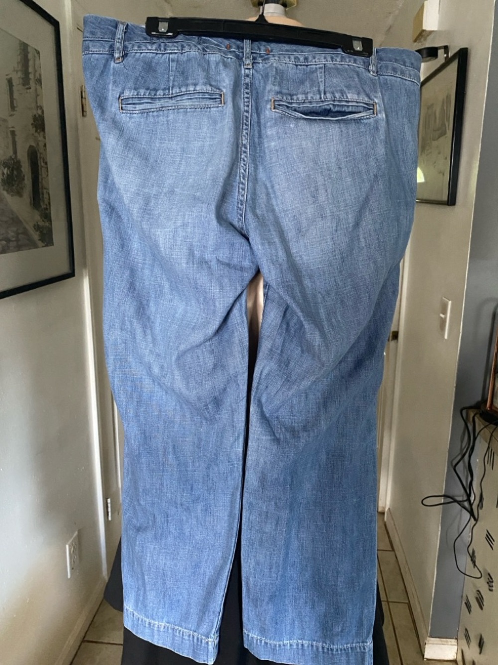 GAP Light Blue Cropped Wide-Leg Jeans - Picture 4 of 6